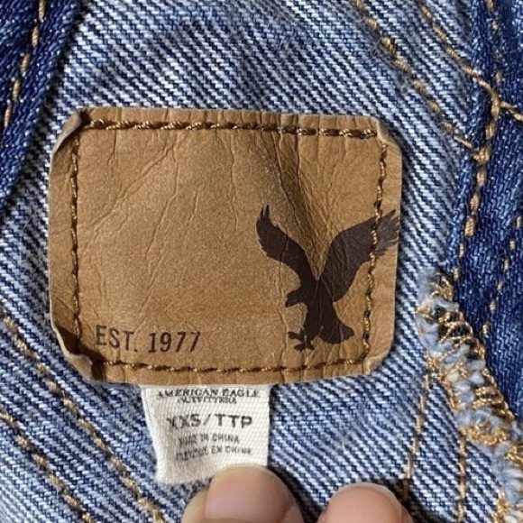 AEO Distressed Overalls - Picture 7 of 8